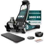 Cargova cric rouleur hydraulique 3t, profil bas 75?505 mm, kit professionnel avec tapis et 2 patins en ...