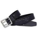 Carhartt - ceinture cuir logo a0005656 / a2217 - noir - 42