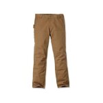 Carhartt - pantalon stretch homme coton duck 103340 - marron fonc - 46 - jambes standards
