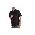 Polos carhartt work pocket s / s noir t. m - k570blk - m