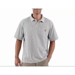 Polos carhartt work pocket s / s gris chine t. l - k570hgy - l