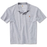Polo workwear pocket txs gris carhartt s1k570hgyxs