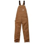 Carhartt - salopette homme coton duck brut 102776 - marron fonc� - 48 - jambes longues