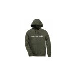 Carhartt - sweat capu delmont kaki l -