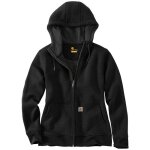 Carhartt - sweat  capuche zipp femme clarksburg 102788 - noir - xl