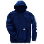 Carhartt - sweat de travail � capuche logotyp� bleu marine l