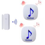 Carillon magasin sans - fil 300m - d�tecteur d'ouverture autonome + 2 carillons 35 m�lodies volume r�glable ...