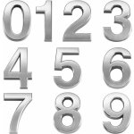 Carivent 10pcs num�ro de m�tal st�r�oscopique num�ro de plaque moderne maison adresse de l'h�tel h�tel ...
