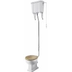 Hudson reed carlton - wc rétro avec chasse d'eau suspendue haute et cuvette effet bois chêne Hudson reed carlton - wc rétro avec chasse d'eau suspendue haute et cuvette effet bois chêne