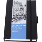 Carnet d'aquarelle sans acide avec marque - page ruban et �lastique pour artistes et �tudiants