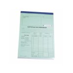 Diff - carnet certificat annuel ramonage - 50 feuilles autocopiantes et d�tachables
