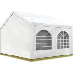 Carpasol - tente barnum de réception 4x4 m pe 450 n bâches blanc / jardin tonnelle pavillon chapiteau ... Carpasol - tente barnum de réception 4x4 m pe 450 n bâches blanc / jardin tonnelle pavillon chapiteau ...