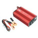 Convertisseur 12v 230v 600w usb 2. 1a2 + pinces crocodiles