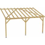 Jardinatoire - carport adossé 5x3 - tuilable pente 30% - bois massif traité cl3 marron - robuste + vis ... Jardinatoire - carport adossé 5x3 - tuilable pente 30% - bois massif traité cl3 marron - robuste + vis ...
