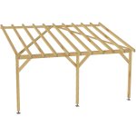 Jardinatoire - carport adossé 5x3 - tuilable pente 30% - bois massif - robuste sans la visserie et sans ... Jardinatoire - carport adossé 5x3 - tuilable pente 30% - bois massif - robuste sans la visserie et sans ...