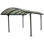 Carport 14. 62 m2 gris anthracite - habrita - car 3048 alrp Carport 14. 62 m2 gris anthracite - habrita - car 3048 alrp