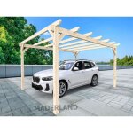 Maderland - carport en bois lamell - coll rouen 500 x 400 cm