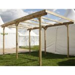 Carport bois - delahaye 15m - sans toit