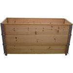 Carr� potager en bois naturel 1200 x 400mm hauteur 585mm