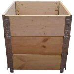 Multitanks - carr� potager en bois naturel 600x600mm hauteur 585mm