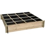 Cémonjardin - carré potager divisé en bois grand modèle Cémonjardin - carré potager divisé en bois grand modèle
