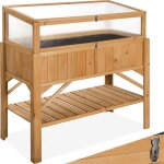 Tectake - carr potager de jardin sur pied surlev en bois de pin imprgn
