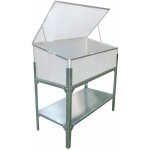 Gardiun - carr potager sur pieds avec serre jaca lev i monopente 104x53x108 cm polycarbonate transparent ...