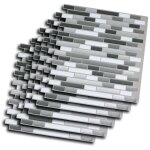 Carrelage adhrent 25x25cm gris mosaic