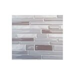 Carrelage adhesif 3d parement gris access deco