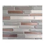 Carrelage adhesif 3d parement taupe access deco