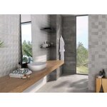 Carrelage effet b�ton - s�rie madox - dimensions: 20 x 60 cm - anthracita