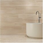 Carrelage grs crame effet parquet eternal wood mosaique chevron eternal blanchi - naturel - bote de ...