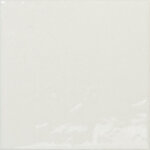 Carrelage gr�s c�rame terre 12x12 cm white - brillant - - bo�te de 0. 51 m2