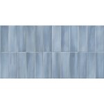 Carrelage mur effet zellige lime bleu 32x62, 5 cm - reflex boutique