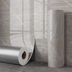 Carrelage mural autocollant effet marbre, 1 rouleau, 40 cm x 3 m, papier peint d�coratif d'int�rieur ...