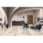 Carrelage rectifi� 60x120 cm mod�le mongolian giallo brillant - paquet de 1. 44 m2