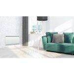 Carrera radiateur a inertie double coeur fonte lcd 2000w - blanc