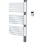 Carrera - s�che - serviettes pivotant lcd sans fluide blanc gris 500w felice