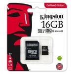 Carte mmoire kingston micro sd 16 go classe 10 micro sd 80 mo / s canvas 16 go