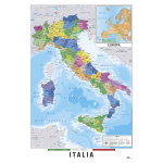 Carte postale de l'italie physique et politique Carte postale de l'italie physique et politique