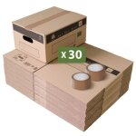 Cartons dmnagement livres 18l (36 x 28 x 18 cm) + adhsifs offerts