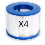 Cartouche filtre spa � vis lot de 4
