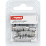 Cartouches fusibles pour porte - fusibles - avec t�moin - 10, 3x31, 5mm - 16a - legrand