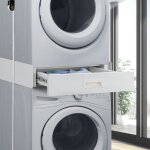 [en. casa] - kit de superposition universel pour appareils �lectrom�nagers buxton avec tiroir blanc