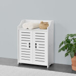 [en. casa] - meuble de salle de bain trosa  2 portes 62 x 45 x 25 cm blanc