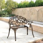 Casa. pro - banc de jardin monfalcone fonte et aluminium 99 x 54 x 78 cm bronze Casa. pro - banc de jardin monfalcone fonte et aluminium 99 x 54 x 78 cm bronze