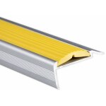 Casa pura - seuil d'escalier avec simple caoutchouc power grip longueur: 100 cm autocollant jaune