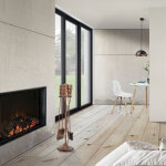 Serviteur de chemine dovre avec balai pelle pince tisonnier bronze [en. casa]