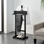 [en. casa] - valet de chambre lulboll avec bo�te ouvrable bois de pin noir