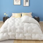 Casabel couette 200x200 cm hiver grand froid diamant - blanc - garnissage haute densit� 700g / m� fibre ...